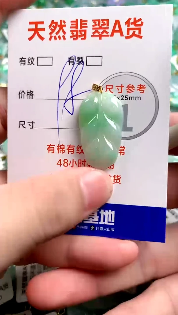 翡翠18K金镶嵌颈饰13005444