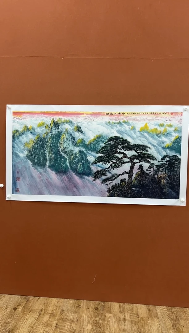 国画傅家宝8平尺山水