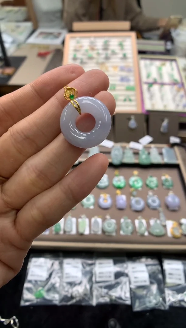 颈饰未镶嵌翡翠甜甜圈