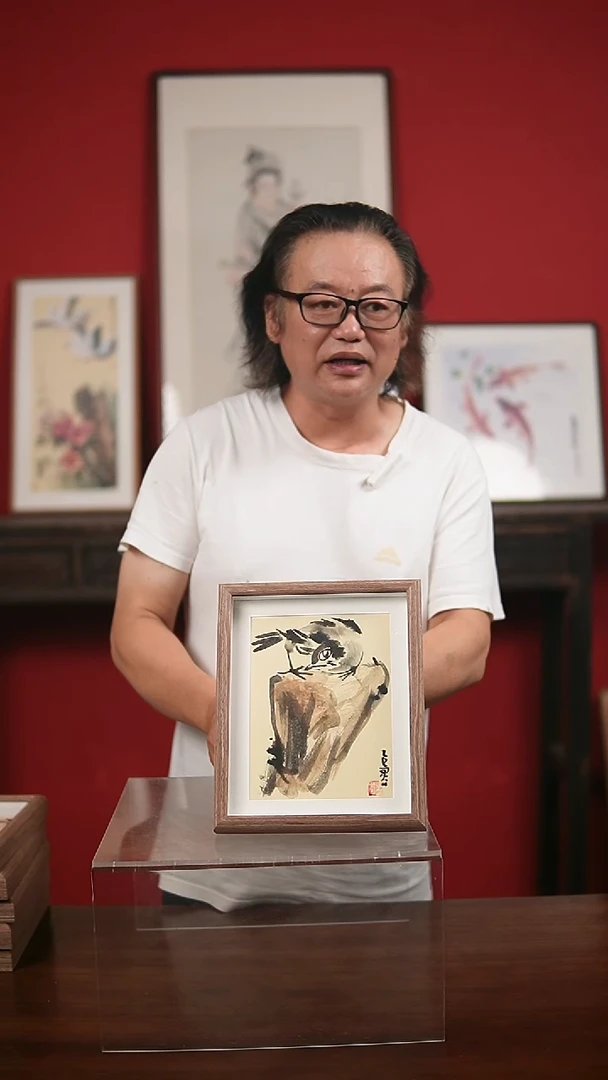 国画手写手绘-十寸摆台