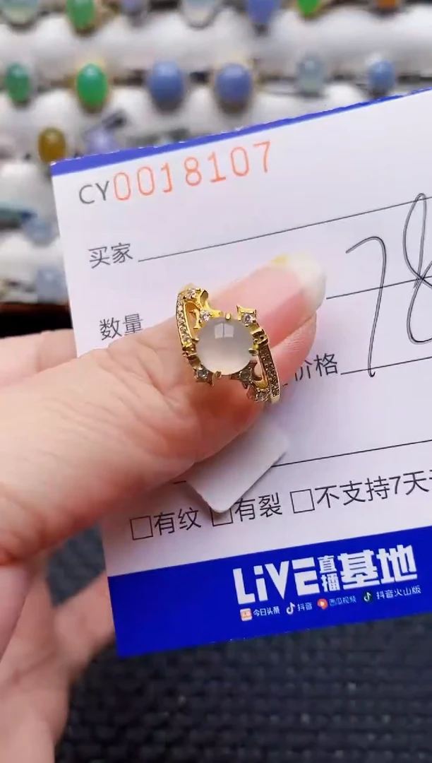颈饰银S925镶嵌翡翠8107