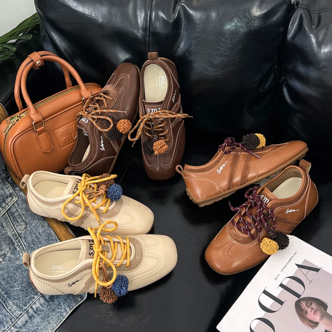 复古内增高4cm~撞色百搭德训鞋2025年早秋新款软底休闲运动阿甘鞋