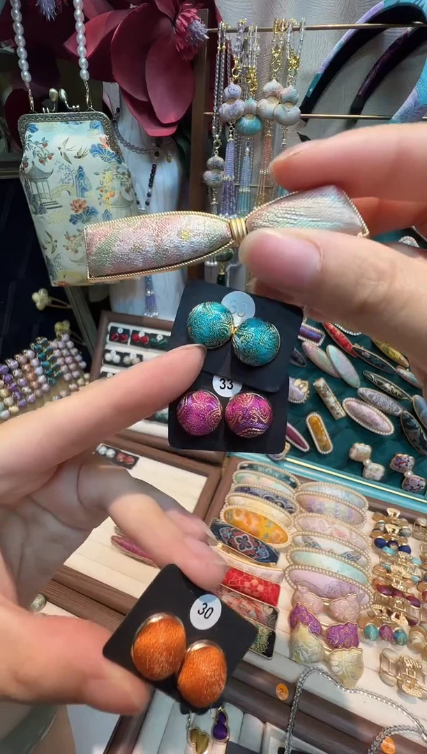 晨**光【孤品车9.15】李德喜莫奈荷塘蝴蝶结鸭嘴夹