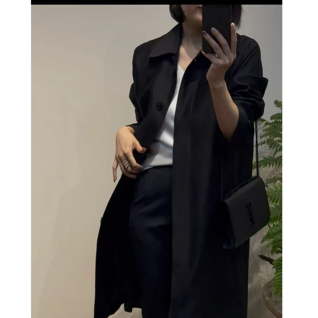 TANTAN 百搭显瘦气质宽松长款风衣2817