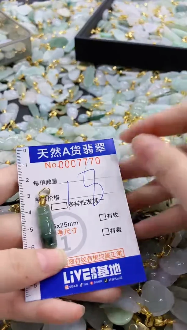 颈饰未镶嵌翡翠纯天然a货翡翠