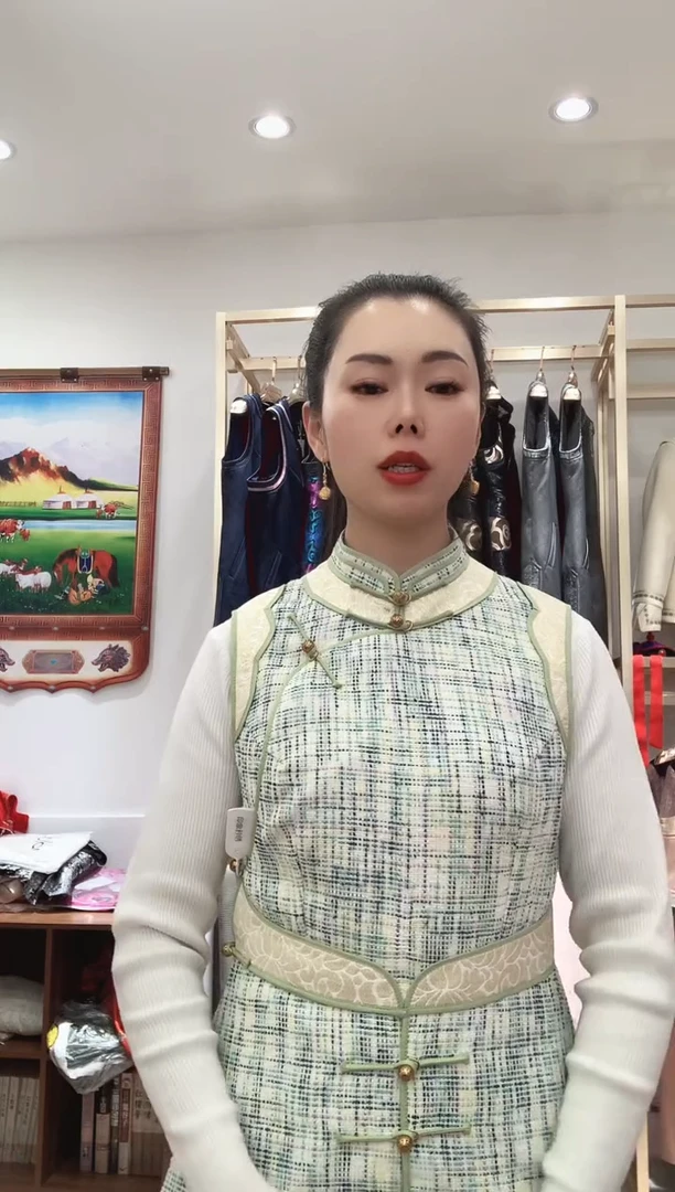 聚酯纤维无填充物民族服饰马甲9999