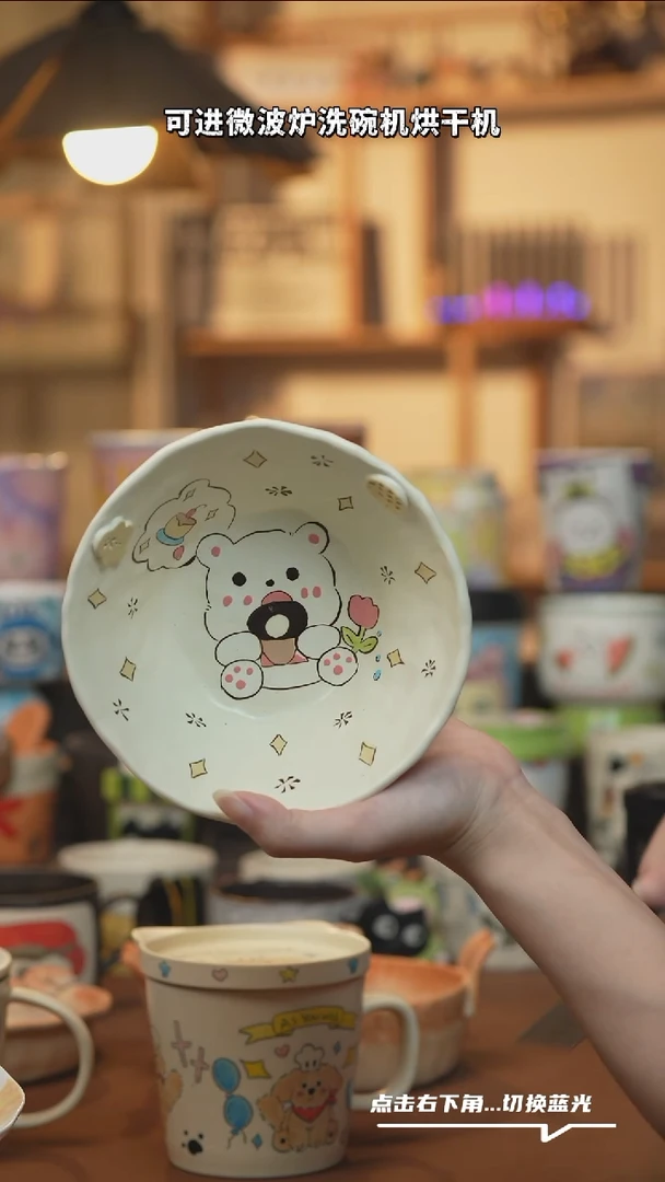 摆件B1121设计师原创手绘陶瓷