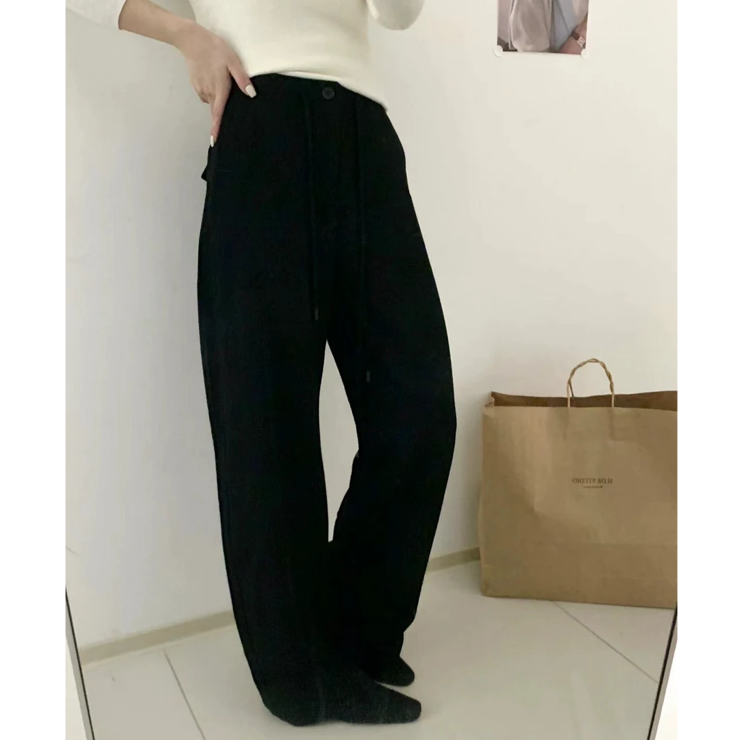 【苗姐优选】秋季新品时尚百搭直筒休闲裤85080