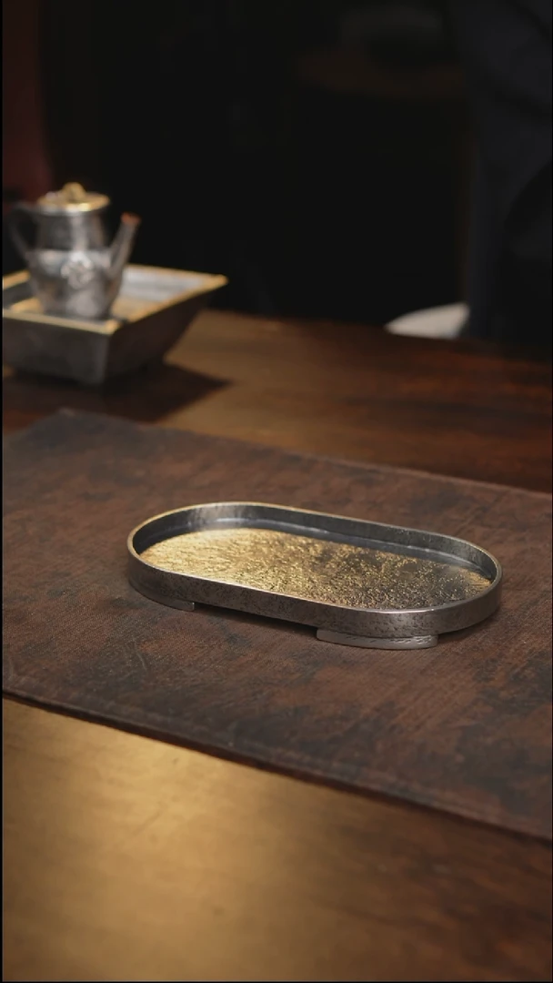 纯锡全手加厚小椭圆急需台