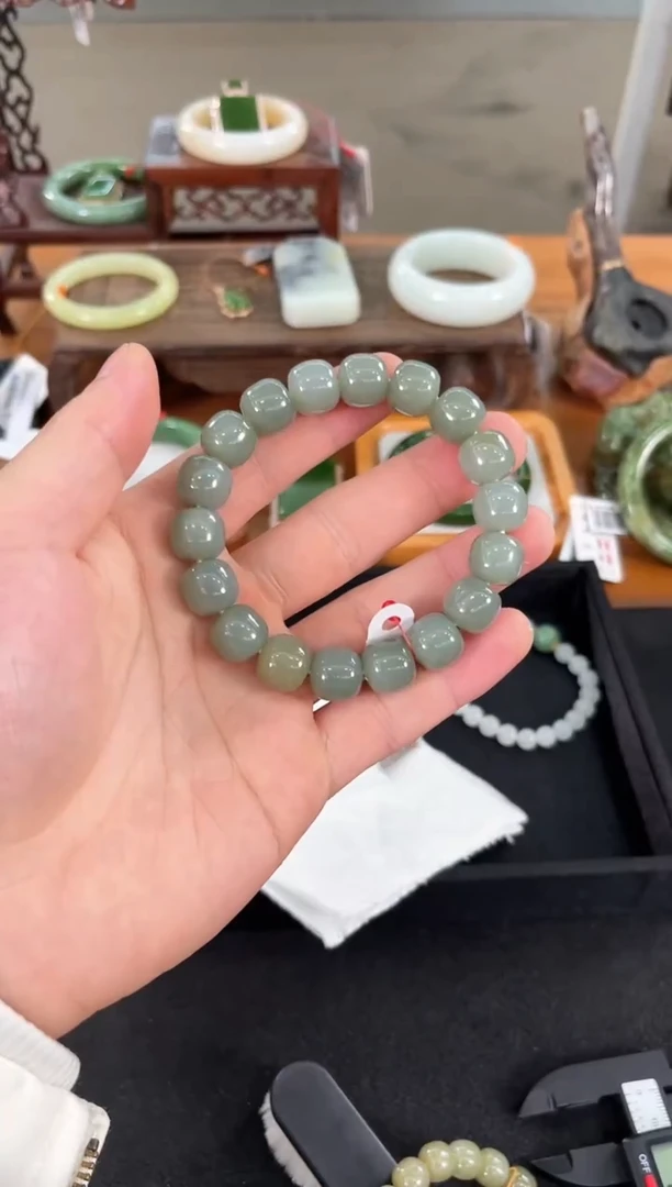 未镶嵌手串和田玉卡12吐拉牧场 老型