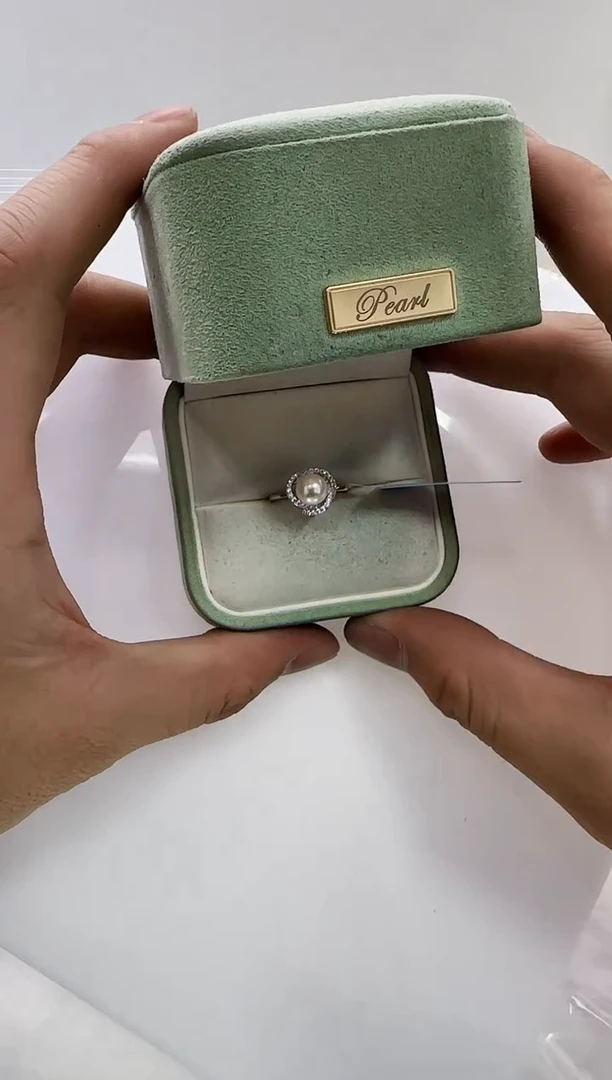 【闪购商品】海水珍珠DA银S925镶嵌c685 ak戒指7