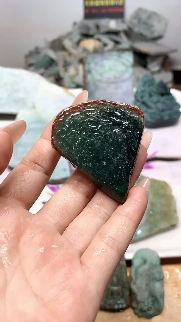 裸石翡翠天然缅甸翡翠A货52