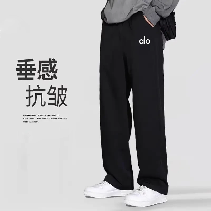宽松舒适运动直筒裤阔腿裤棉质亲肤男士夏季直筒休闲裤长裤wk02