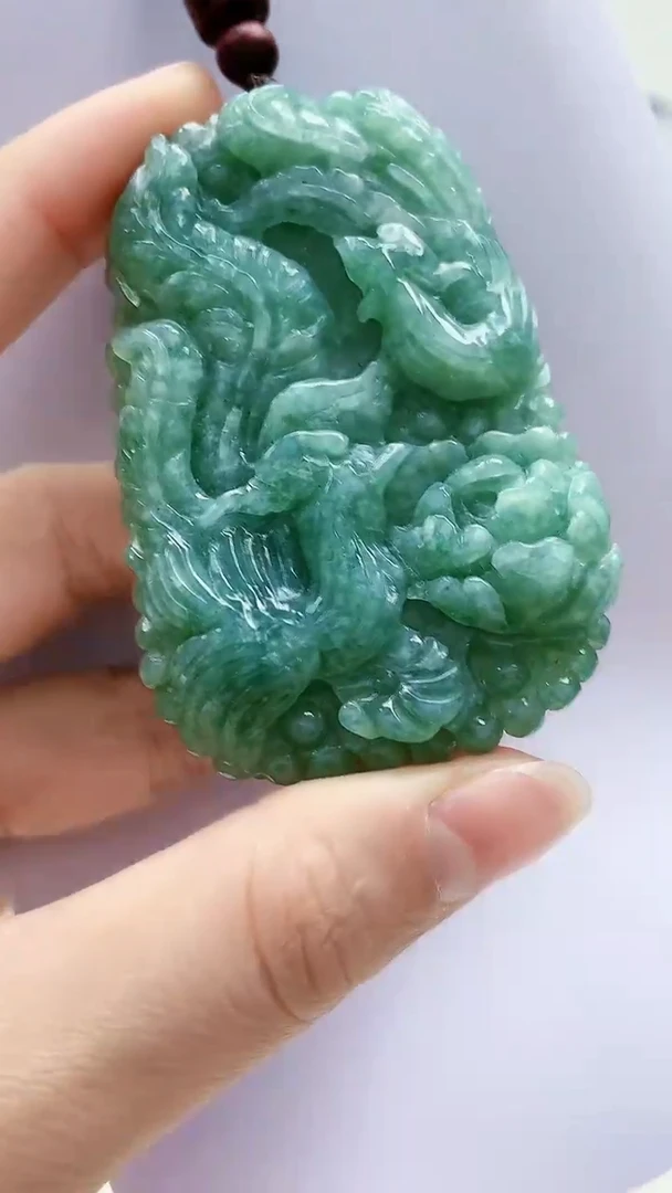 未镶嵌定制翡翠5150lr-毛货挂件46