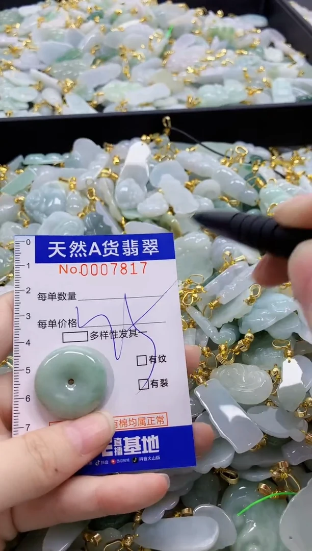 颈饰未镶嵌翡翠纯天然a货翡翠