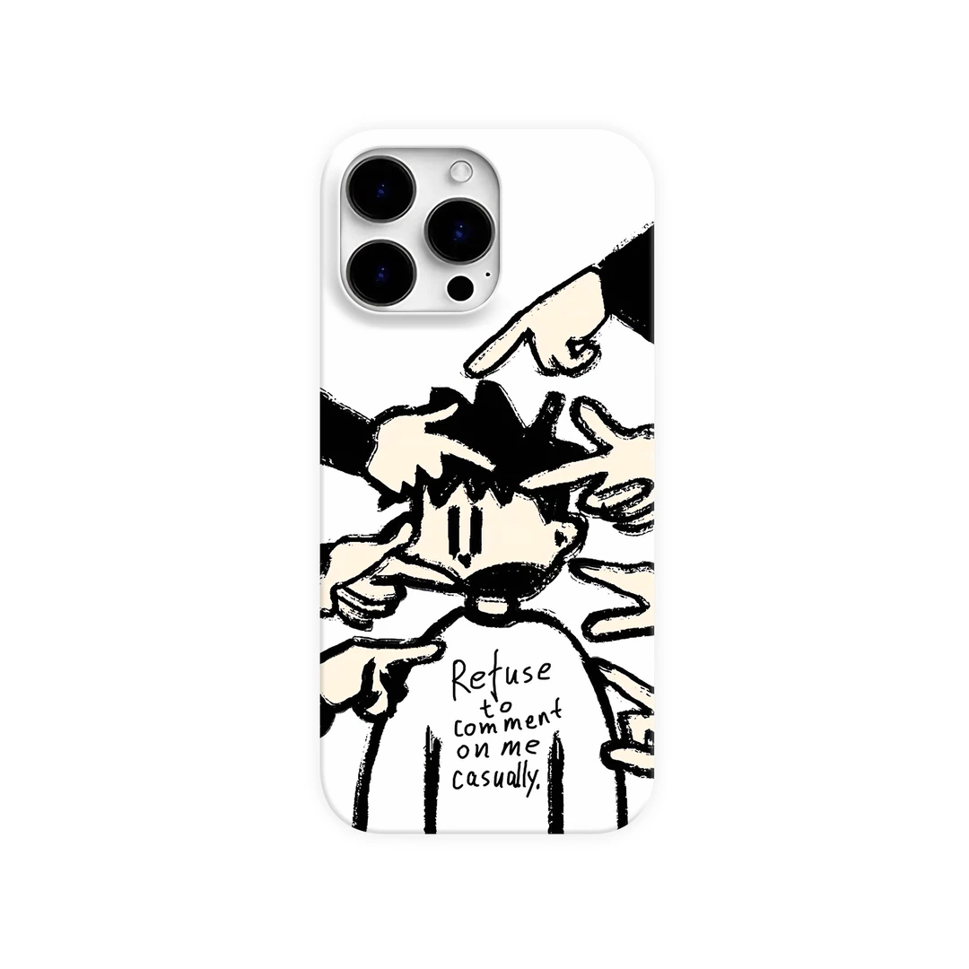 指指点点手机壳潮牌14创意苹果iphone16pro15复古时尚简约ins小众