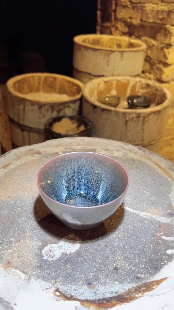 茶盏182柴烧建盏主人杯