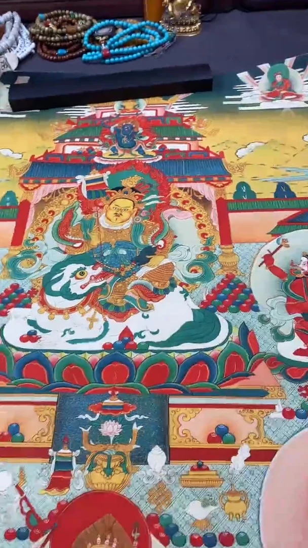 卷轴画王姬藏传非遗珍品