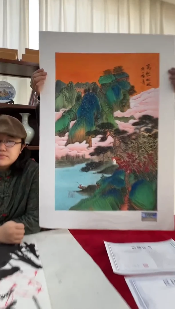 国画梅清老师2.7pc山水作品