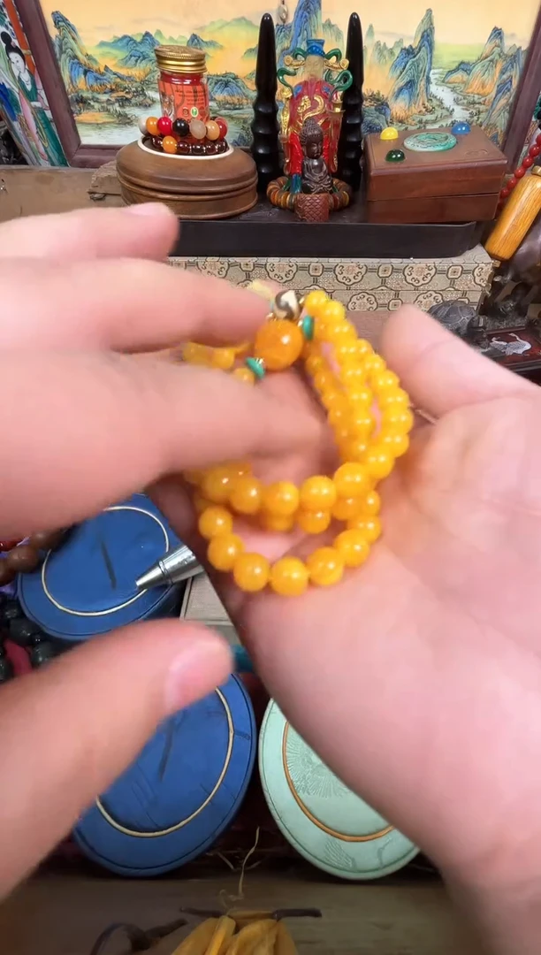 【闪购商品】蜜蜡手链未镶嵌琳专属哈哈哈哈哈哈