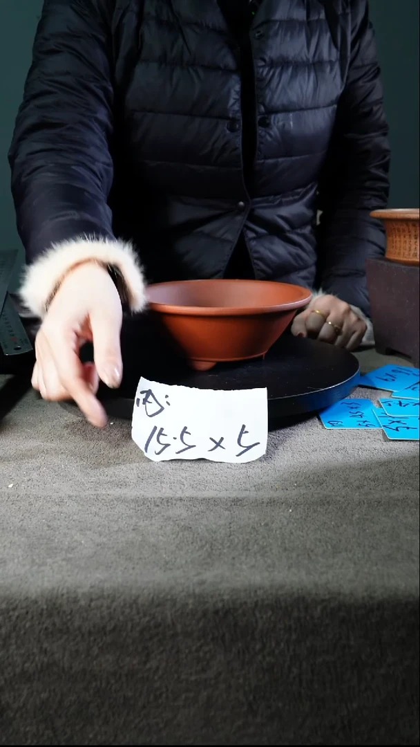 宜兴紫砂花盆小盆