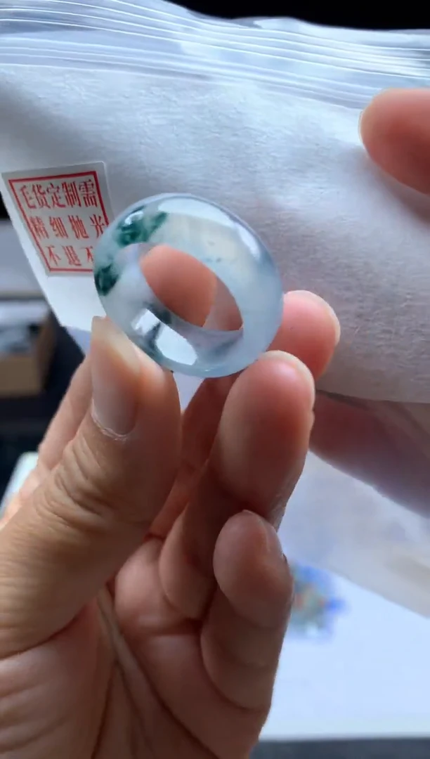 未镶嵌定制翡翠毛货需精细抛光戒圈20 #