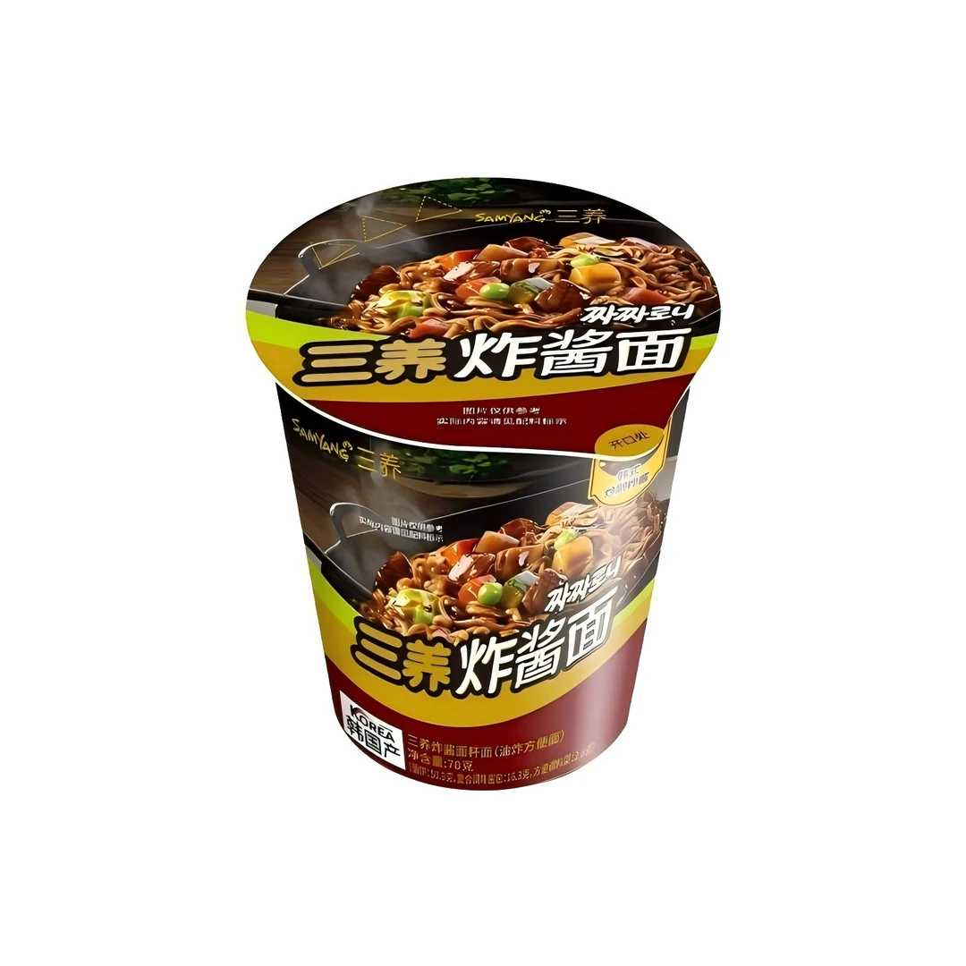 三养炸酱面杯面杂酱拌面速食夜宵方便面 三养杯面炸酱面70g*3/6杯
