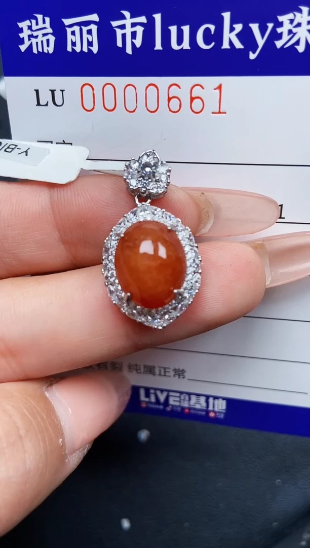 【闪购商品】翡翠颈饰银S925镶嵌0661