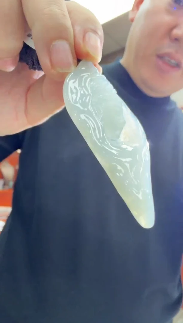 未镶嵌挂件翡翠A货翡翠孤品国雕谢林工