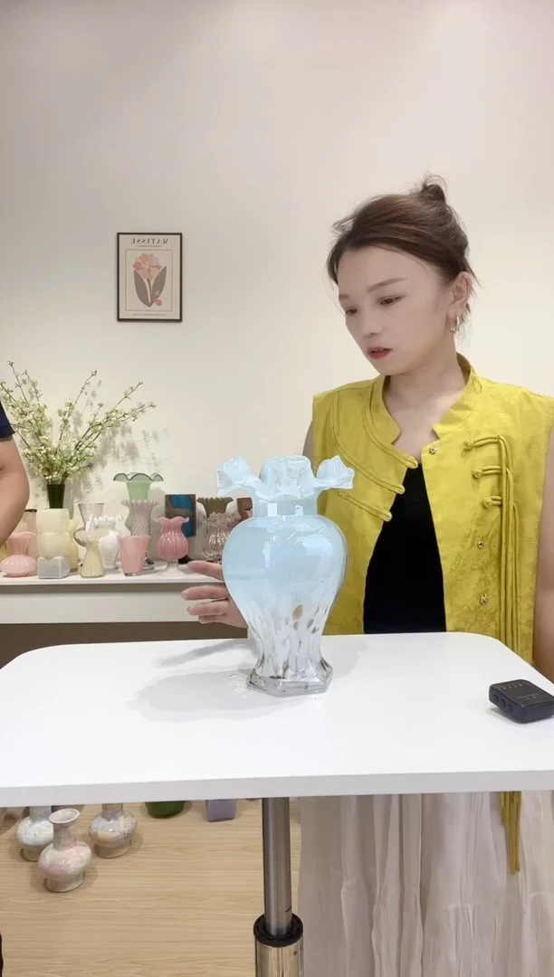 芬段206  蓝洒金琉璃