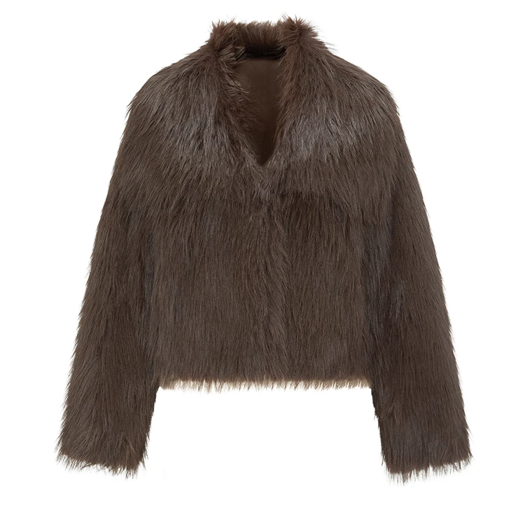 【商场同款】毛绒外套女2023冬季新款狐狸毛环保皮Y421307250