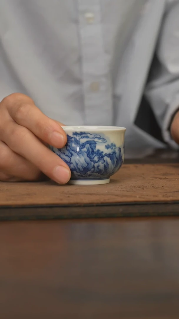 杯柴窑青花破价福利