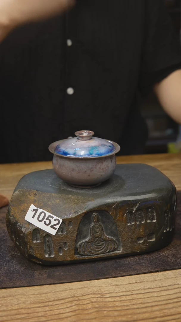 苏打柴烧盖碗1052
