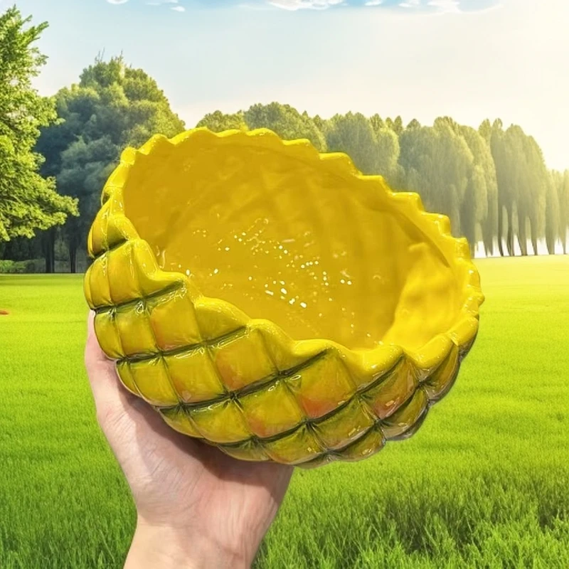 【精选】黄色菠萝-7.5寸汤碗