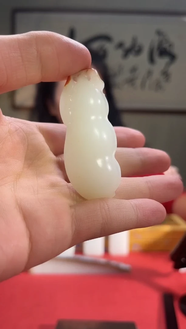 未镶嵌和田玉挂件乐姐（福豆）08