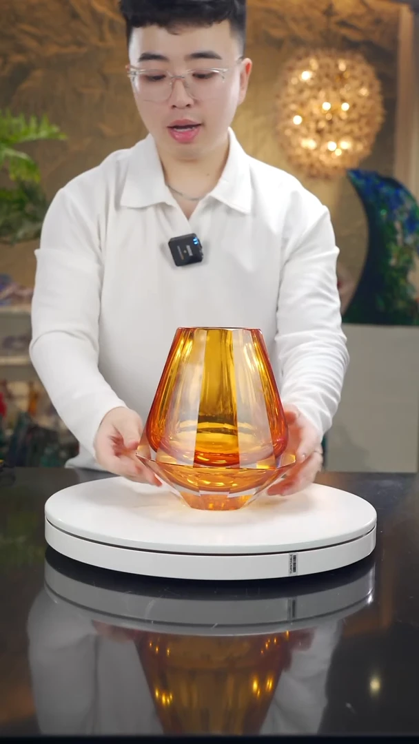 手工艺品琉璃琥珀钻石花器