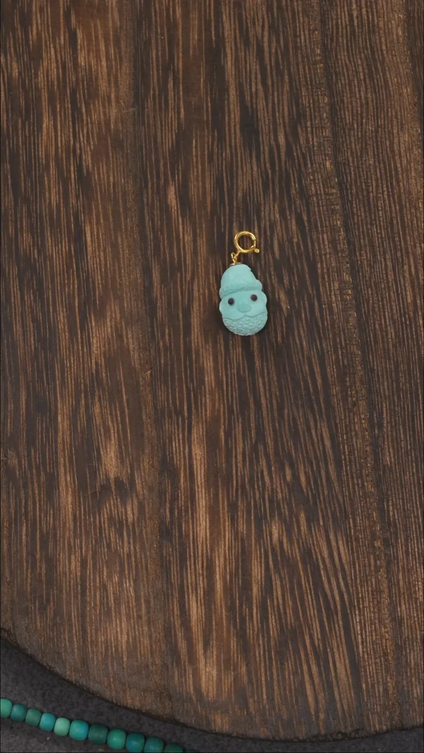 【闪购商品】绿松石挂饰18K金镶嵌1