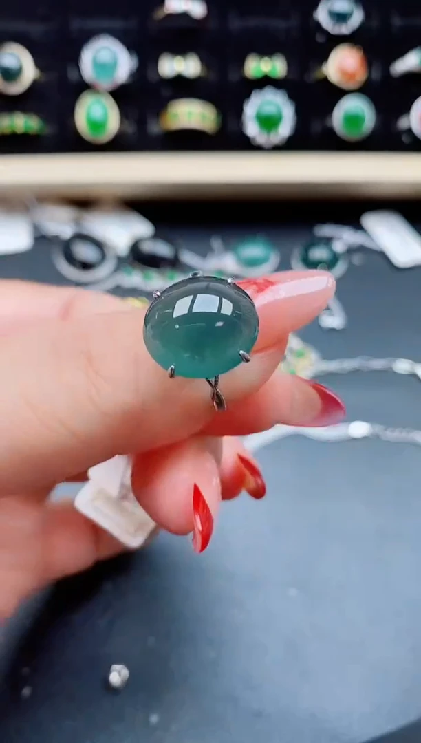 【闪购商品】翡翠戒指银S925镶嵌1212