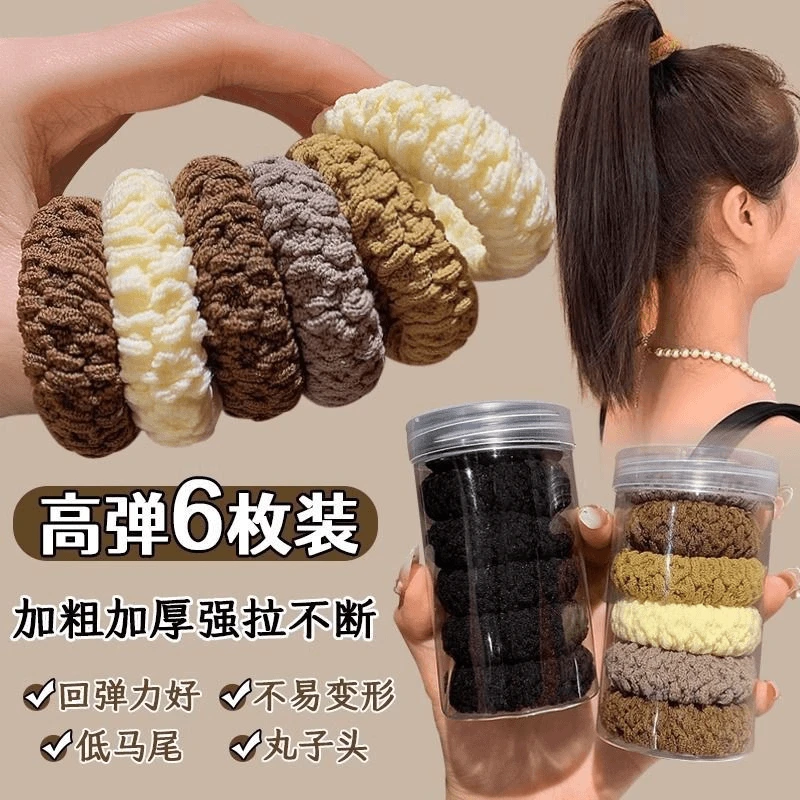 榆浔爆米花头绳加粗加厚升级款发圈发饰蓬松清时髦小姨风韩系