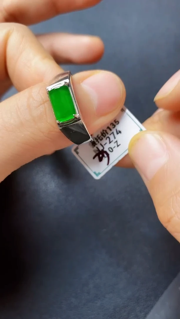 银S925镶嵌戒指翡翠2222222222