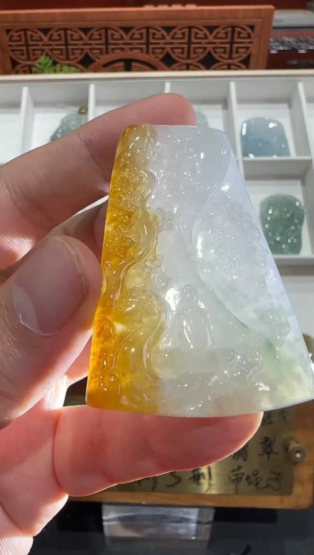 未镶嵌挂件翡翠A货翡翠多样性孤品