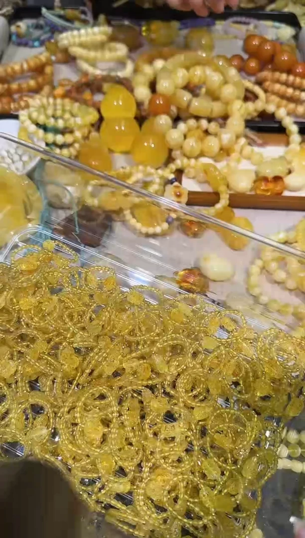 【闪购商品】琥珀戒指未镶嵌X0116-1195-212多样性一件