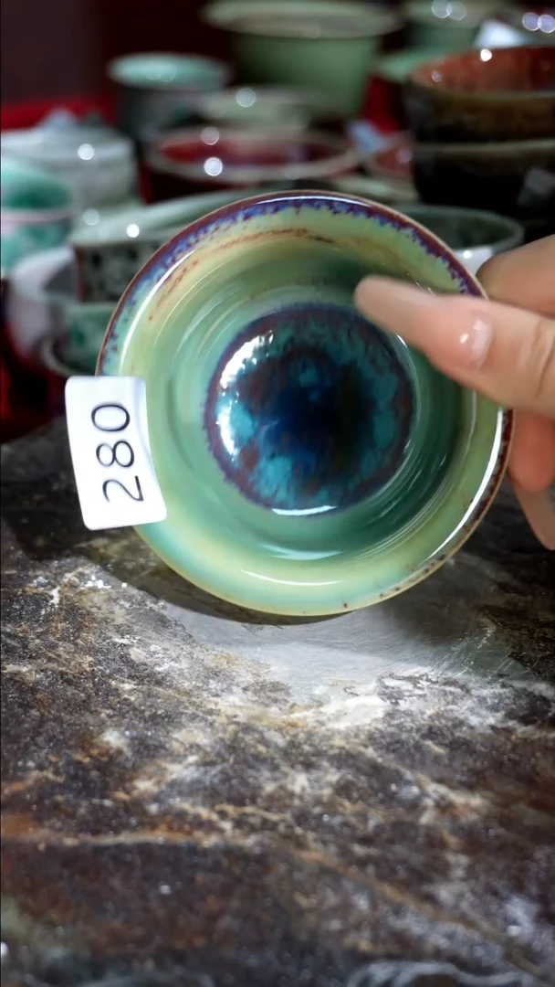 摆件精品窑变钧瓷茶器