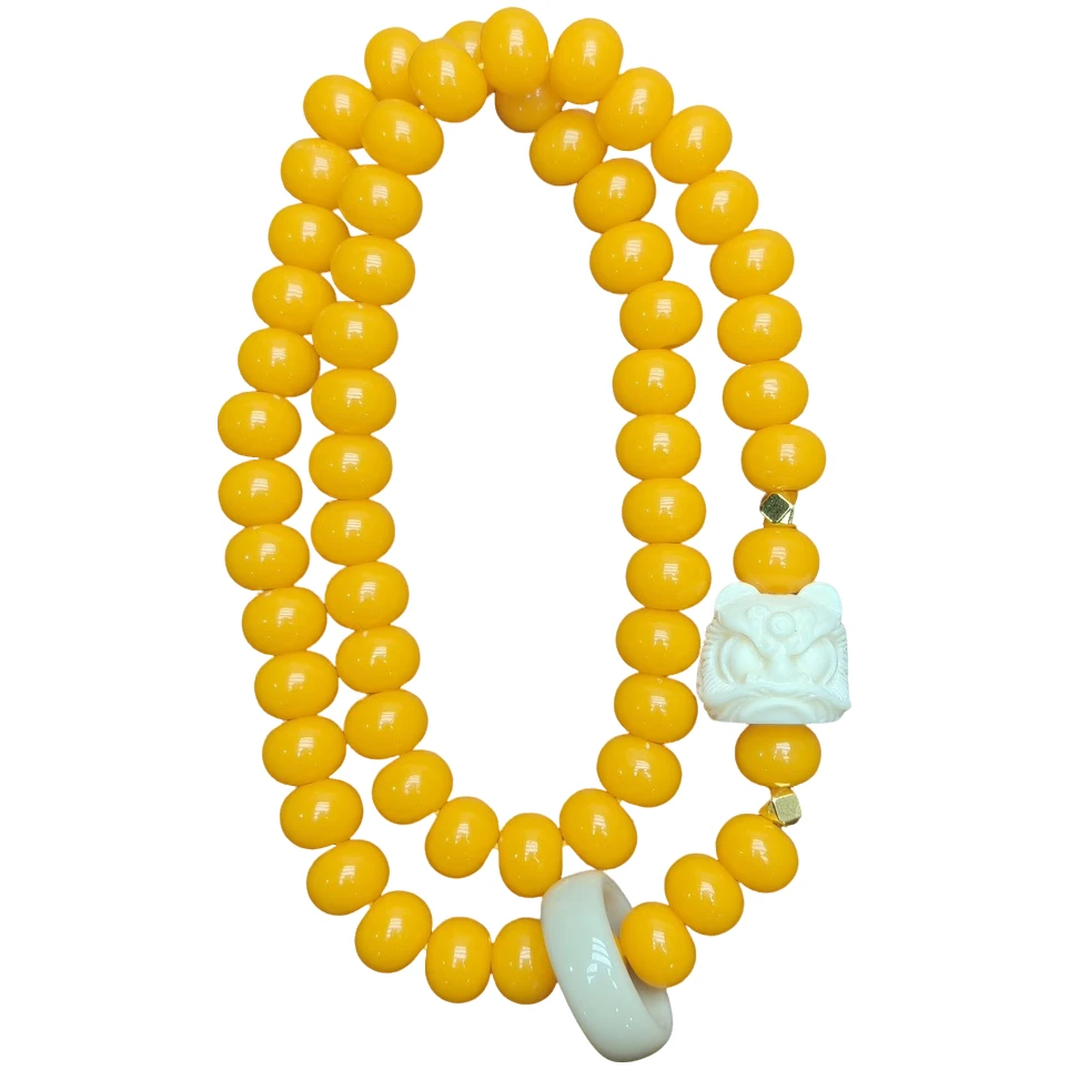 101黄菩提双圈手串