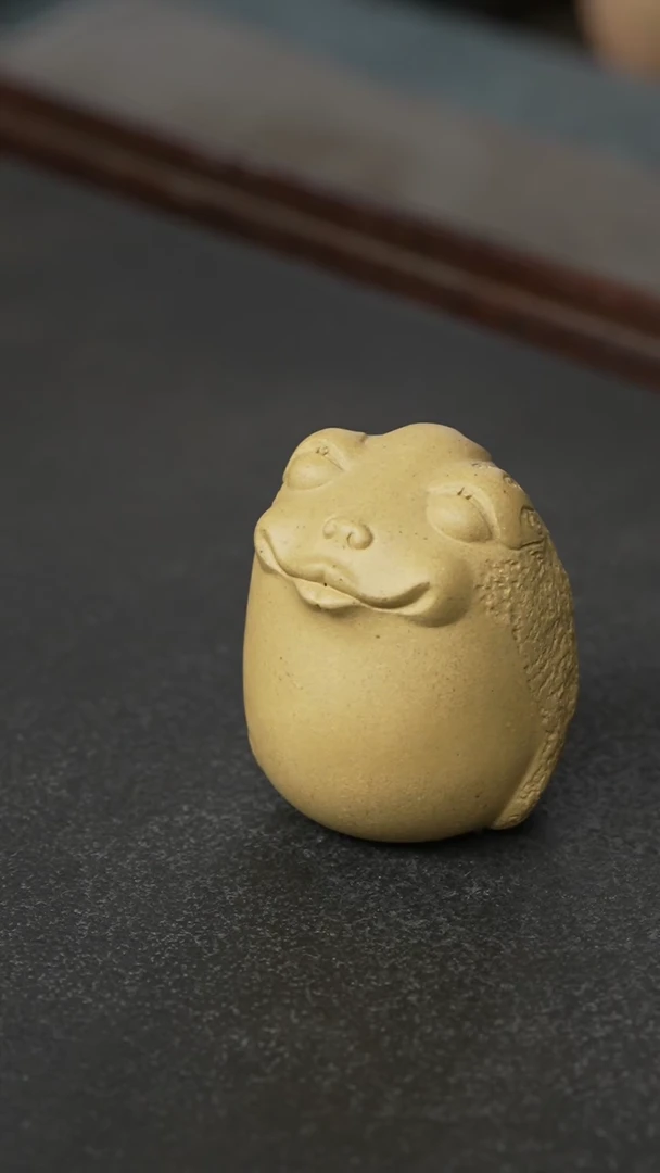 紫砂茶宠小金蟾盖置