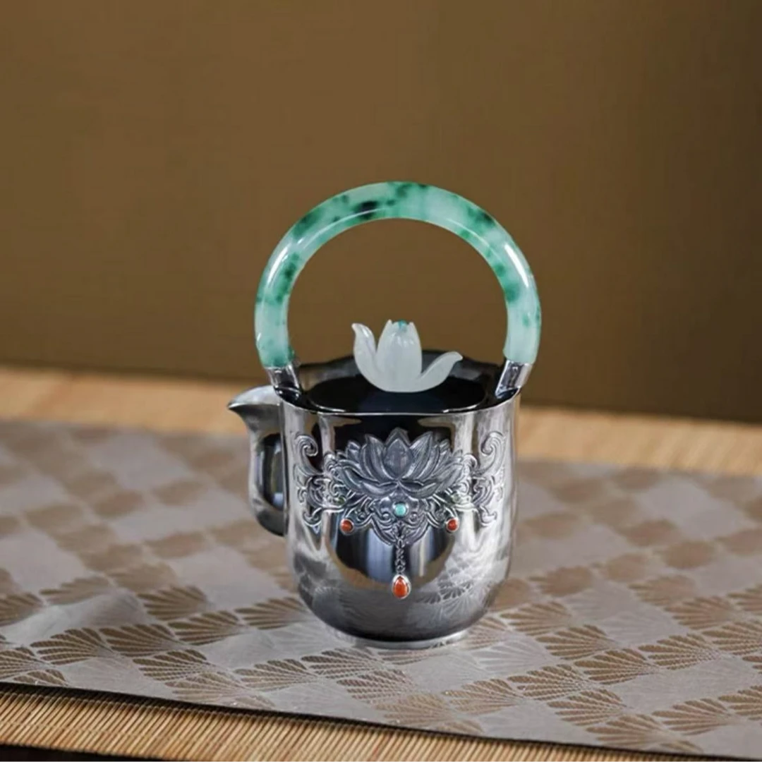 【纳兰】翠莲-南絮-提梁壶-160cc（南絮0011）