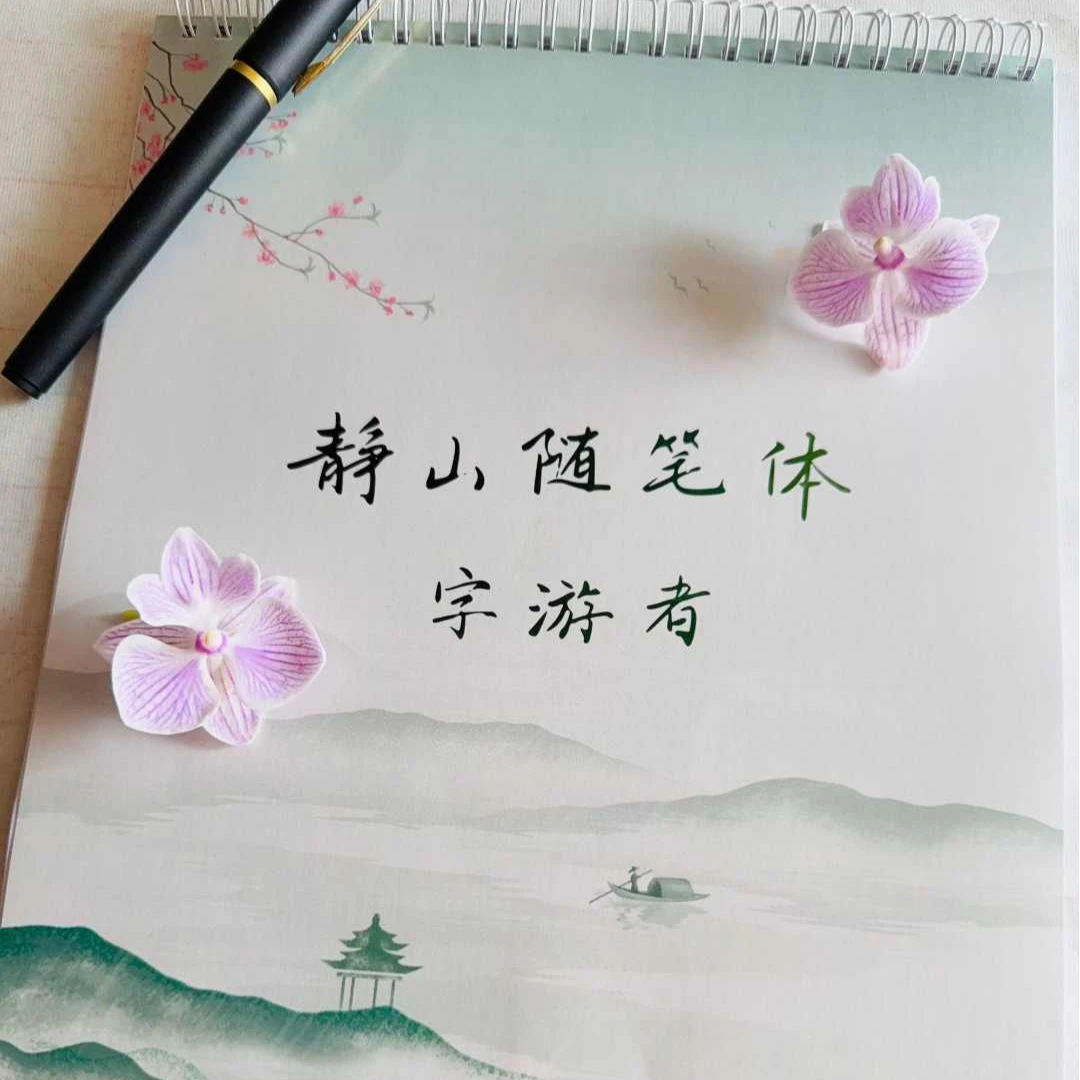 才签静山随笔体人民日报金句励志字帖行楷练字帖