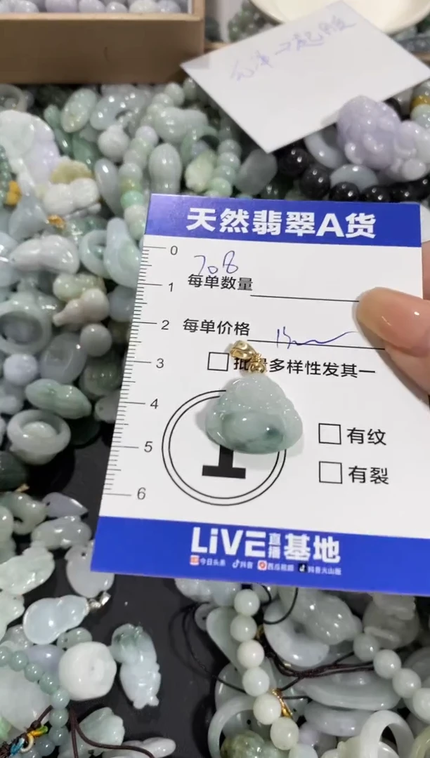 颈饰未镶嵌翡翠天然翡翠A货批量多样性发一件