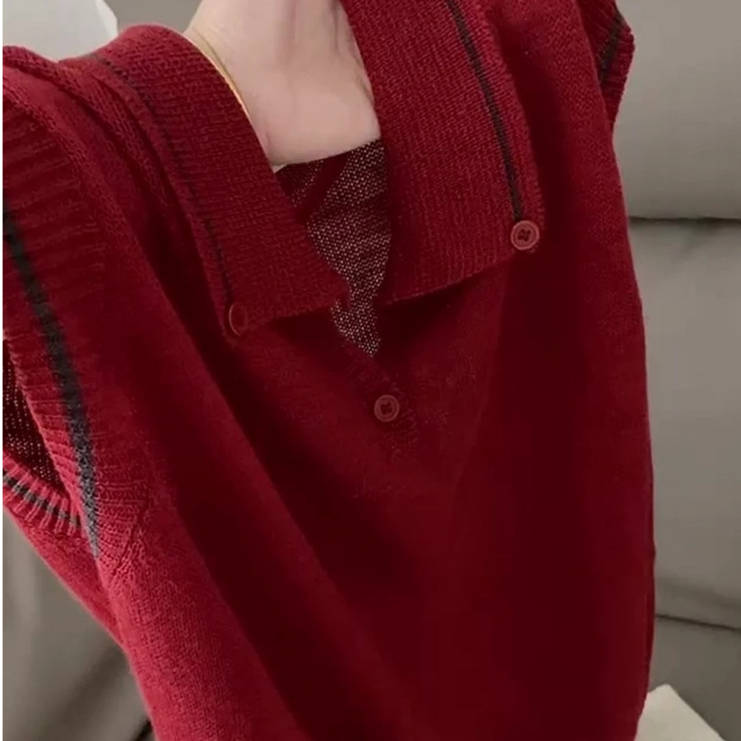 欧货百搭温柔风红色v领上衣新款气质减龄显瘦短袖t恤女2025年夏季