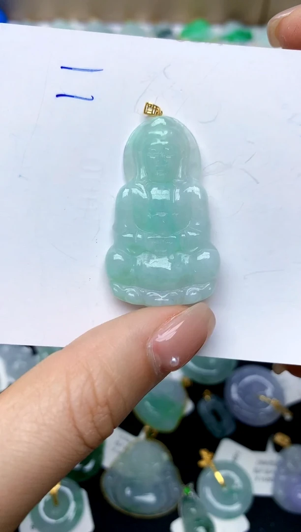 【闪购商品】翡翠颈饰18K金镶嵌11天然A货翡翠